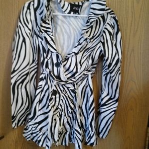 Dots Womens Zebra Jacket Small Read Discription